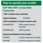 Rain Bird ESP4ME3EUR ESP-ME3 4-Station Indoor/Outdoor Controller, 230 VAC, International — image 8